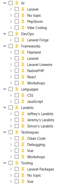 Course topics · Laracasts — Full Dump 2026-4