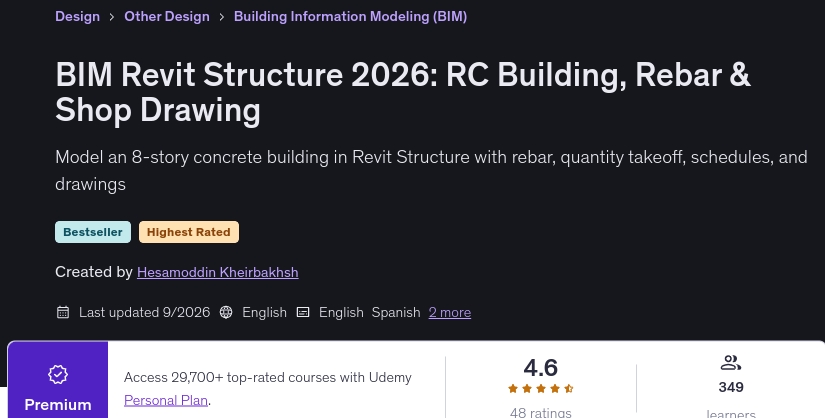 Pictures · Udemy — BIM Revit Structure 2026: RC Building, Rebar & Shop Drawing 2026-7