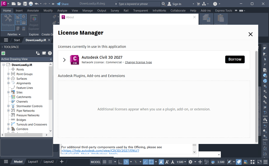 الصور · Autodesk AutoCAD Civil 3D 2027.1 x64 + Addon for AutoCAD